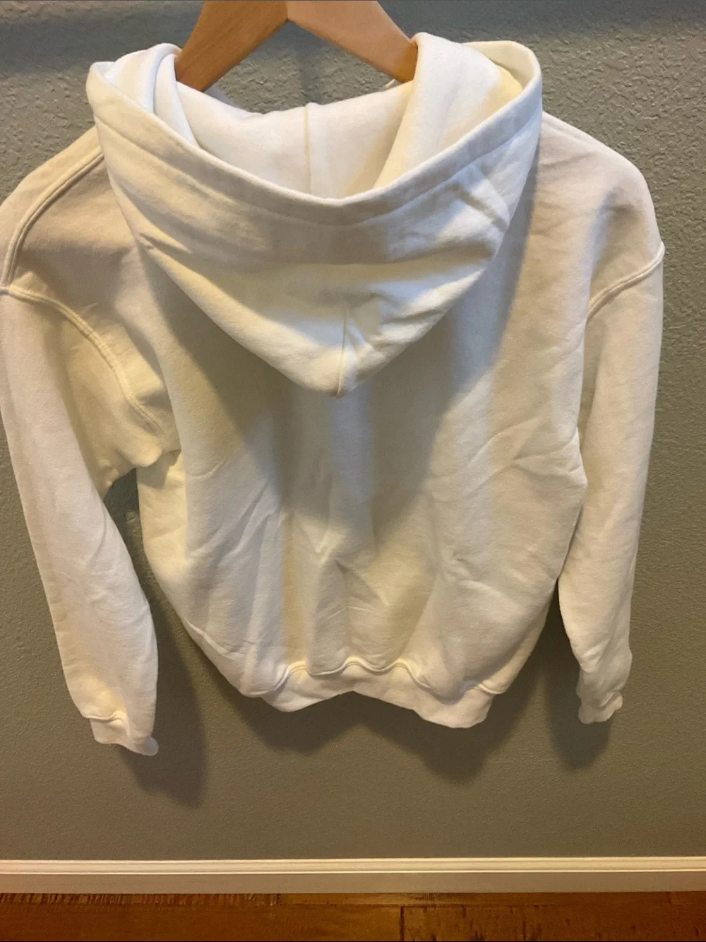 White Kids Hoodie with Black Marshmallow Face Graphic